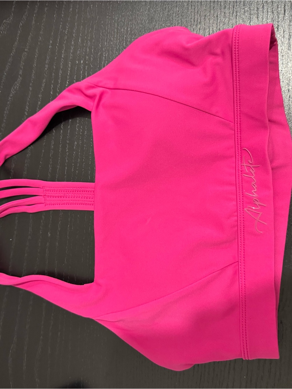 Alphalete Hot Pink Strappy Sports Bra